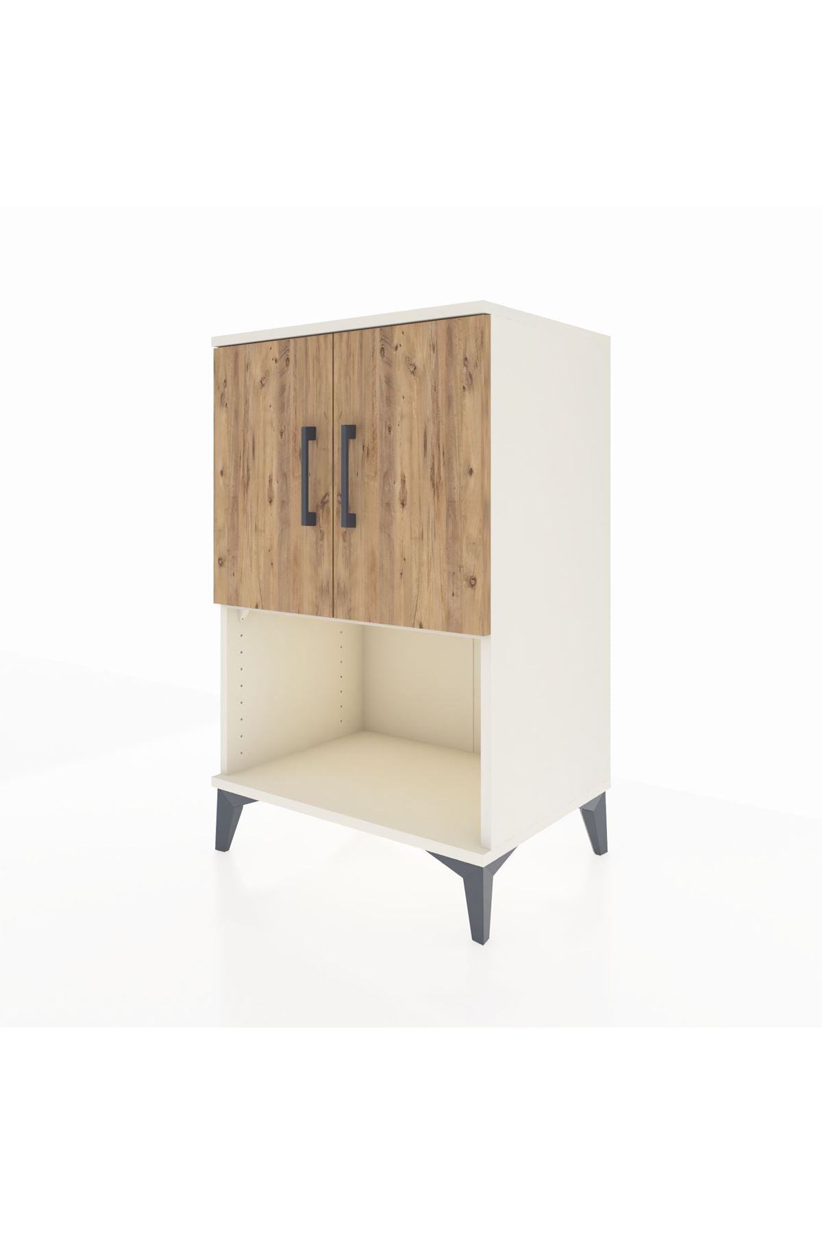 Hyperion Komodin 2 Raflı 2 Kapaklı 60x44x96 Aytaşı-Çam