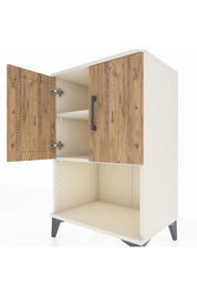 Hyperion Komodin 2 Raflı 2 Kapaklı 60x44x96 Aytaşı-Çam