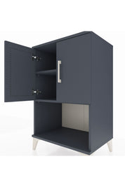 Hyperion Komodin 2 Raflı 2 Kapaklı 60x44x96 Antrasit-Antrasit