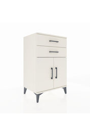 Hyperion Komodin Tek Raflı 2 Çekmeceli 2 Kapaklı 60x44x96 Aytaşı-Aytaşı