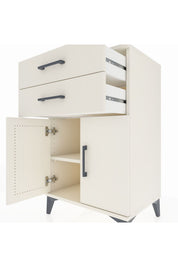 Hyperion Komodin Tek Raflı 2 Çekmeceli 2 Kapaklı 60x44x96 Aytaşı-Aytaşı