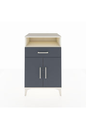 Hyperion Komodin 2 Raflı Tek Çekmeceli 2 Kapaklı 60x44x96 Aytaşı-Antrasit