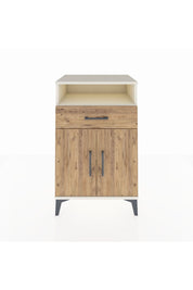 Hyperion Komodin 2 Raflı Tek Çekmeceli 2 Kapaklı 60x44x96 Aytaşı-Çam