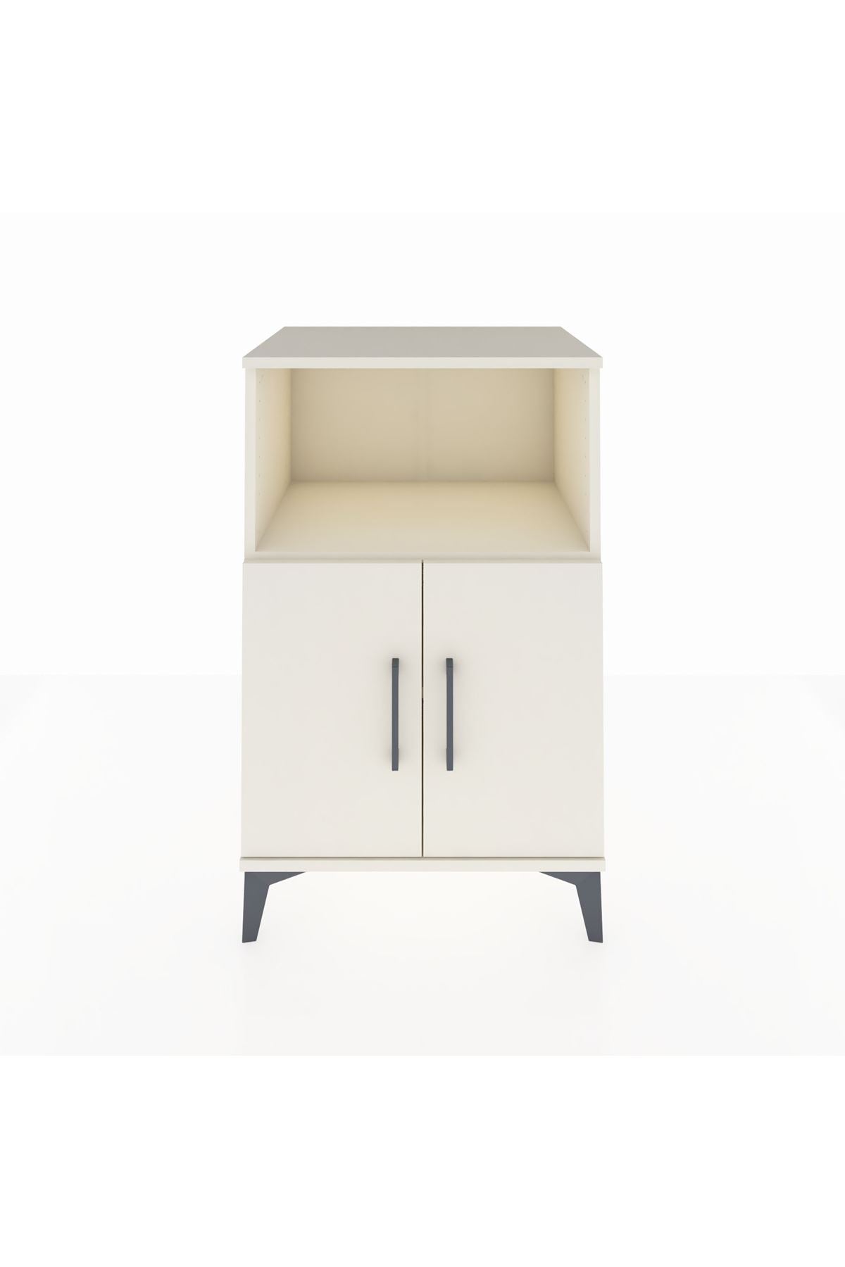 Hyperion Komodin 2 Raflı 2 Kapaklı 60x44x96 Aytaşı-Aytaşı