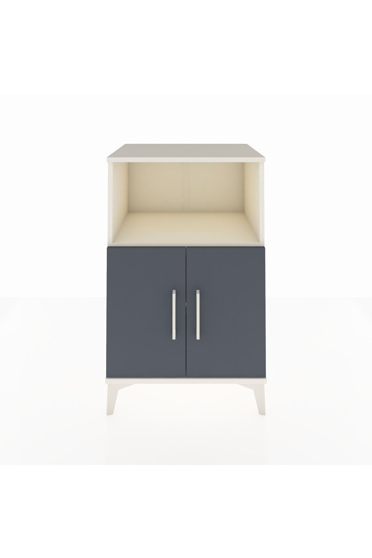 Hyperion Komodin 2 Raflı 2 Kapaklı 60x44x96 Aytaşı-Antrasit