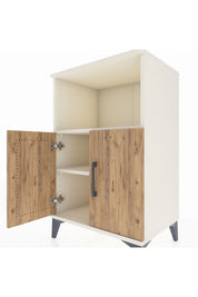 Hyperion Komodin 2 Raflı 2 Kapaklı 60x44x96 Aytaşı-Çam