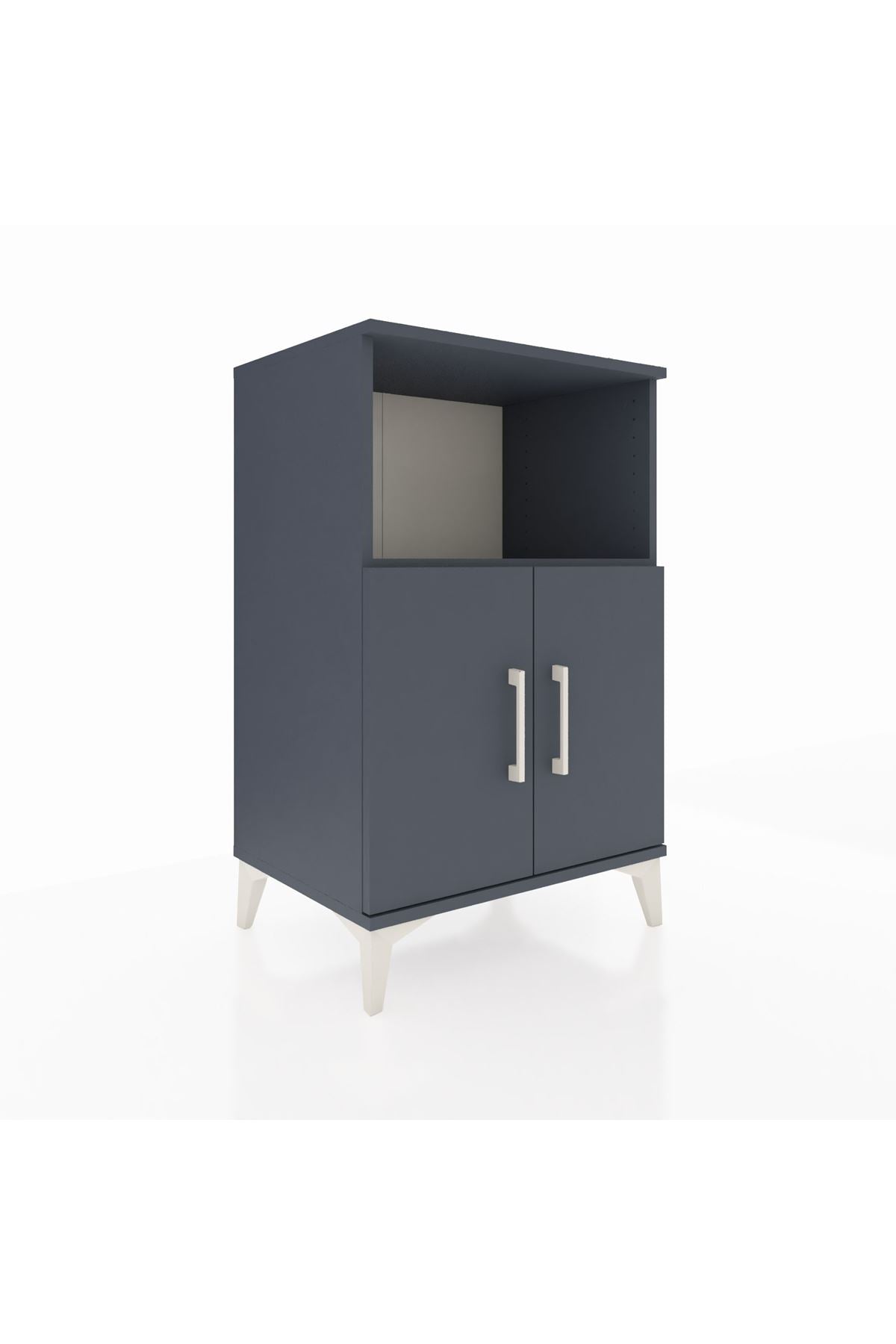 Hyperion Komodin 2 Raflı 2 Kapaklı 60x44x96 Antrasit-Antrasit