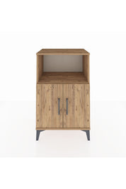 Hyperion Komodin 2 Raflı 2 Kapaklı 60x44x96 Çam-Çam