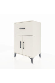 Hyperion Komodin Tek Raflı Tek Çekmeceli 2 Kapaklı 60x44x96 Aytaşı-Aytaşı