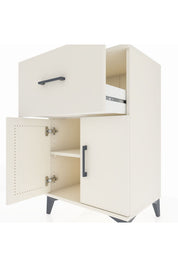 Hyperion Komodin Tek Raflı Tek Çekmeceli 2 Kapaklı 60x44x96 Aytaşı-Aytaşı