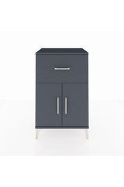 Hyperion Komodin Tek Raflı Tek Çekmeceli 2 Kapaklı 60x44x96 Antrasit-Antrasit