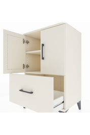 Hyperion Komodin 2 Raflı Tek Çekmeceli 2 Kapaklı 60x44x96 Aytaşı-Aytaşı