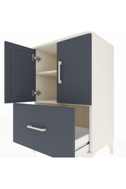 Hyperion Komodin 2 Raflı Tek Çekmeceli 2 Kapaklı 60x44x96 Aytaşı-Antrasit