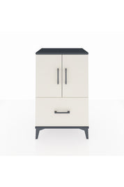 Hyperion Komodin 2 Raflı Tek Çekmeceli 2 Kapaklı 60x44x96 Antrasit-Aytaşı