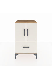 Hyperion Komodin 2 Raflı Tek Çekmeceli 2 Kapaklı 60x44x96 Çam-Aytaşı