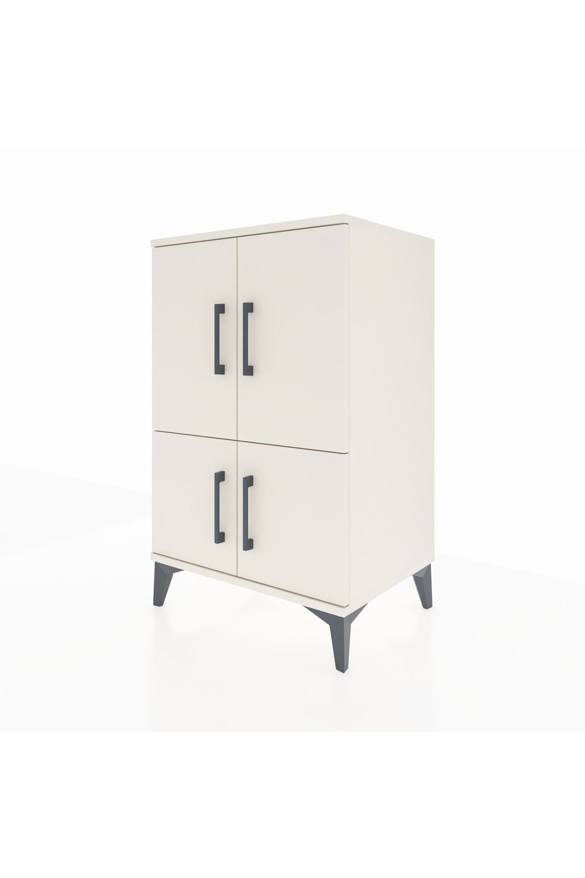 Hyperion Komodin 3 Raflı 4 Kapaklı 60x44x96 Aytaşı-Aytaşı