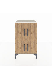 Hyperion Komodin 3 Raflı 4 Kapaklı 60x44x96 Aytaşı-Çam