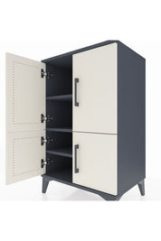 Hyperion Komodin 3 Raflı 4 Kapaklı 60x44x96 Antrasit-Aytaşı