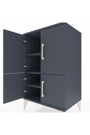 Hyperion Komodin 3 Raflı 4 Kapaklı 60x44x96 Antrasit-Antrasit