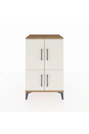 Hyperion Komodin 3 Raflı 4 Kapaklı 60x44x96 Çam-Aytaşı