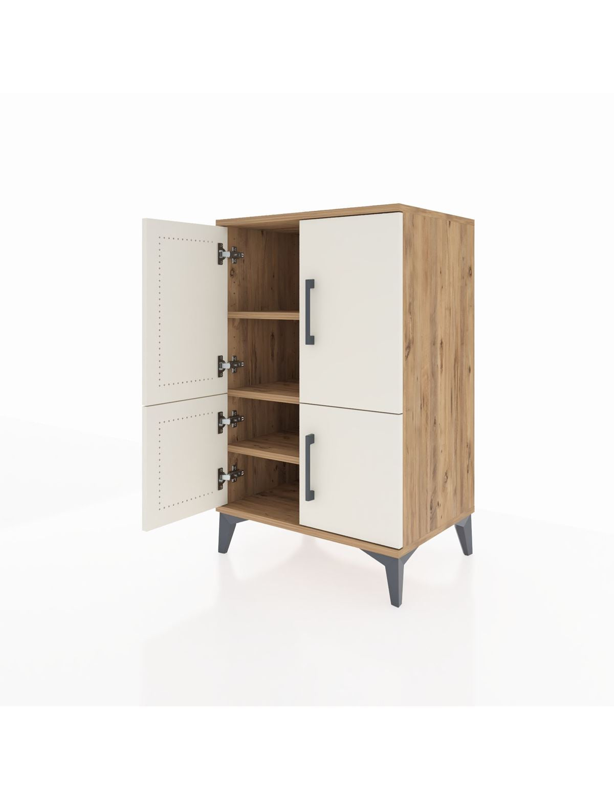 Hyperion Komodin 3 Raflı 4 Kapaklı 60x44x96 - S47M039V7B