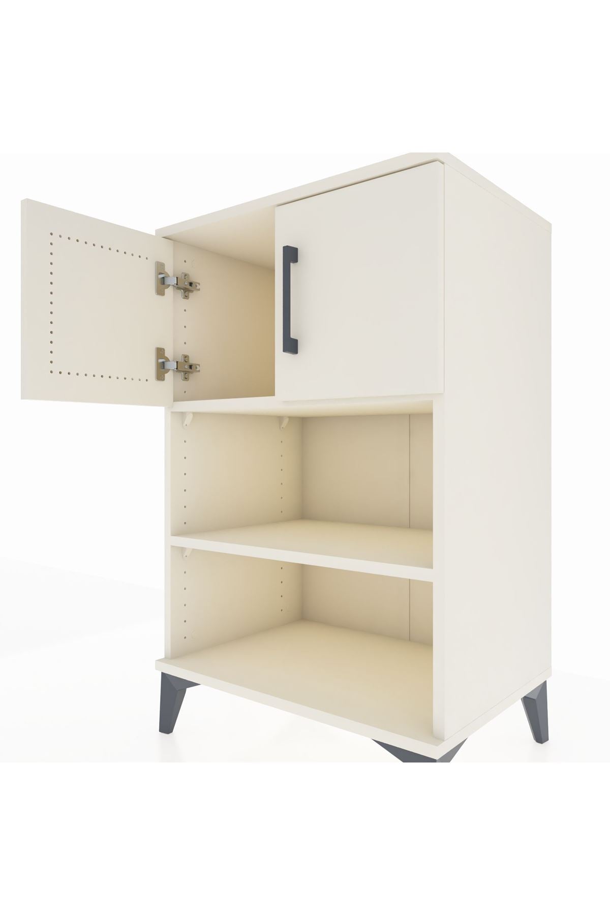 Hyperion Komodin 2 Raflı 2 Kapaklı 60x44x96 Aytaşı-Aytaşı