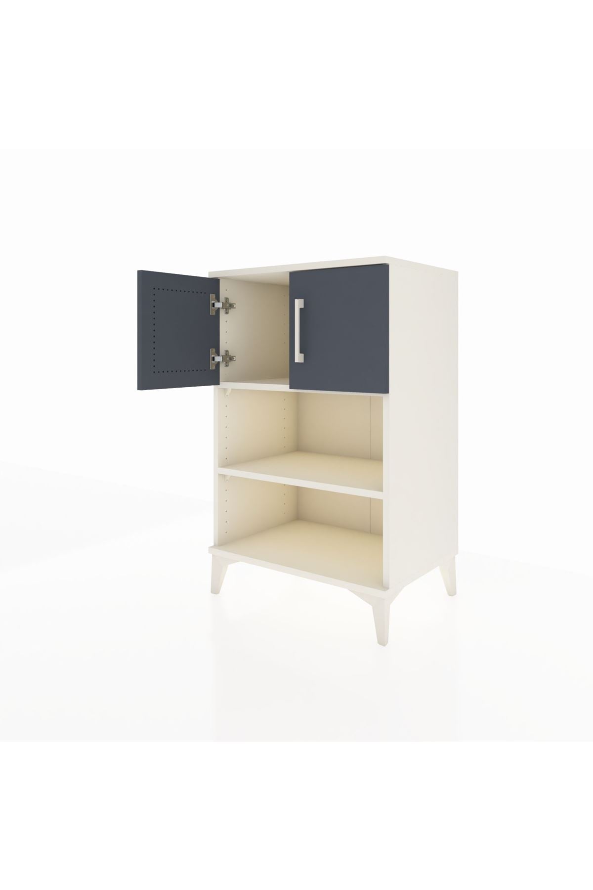 Hyperion Komodin 2 Raflı 2 Kapaklı 60x44x96 Aytaşı-Antrasit