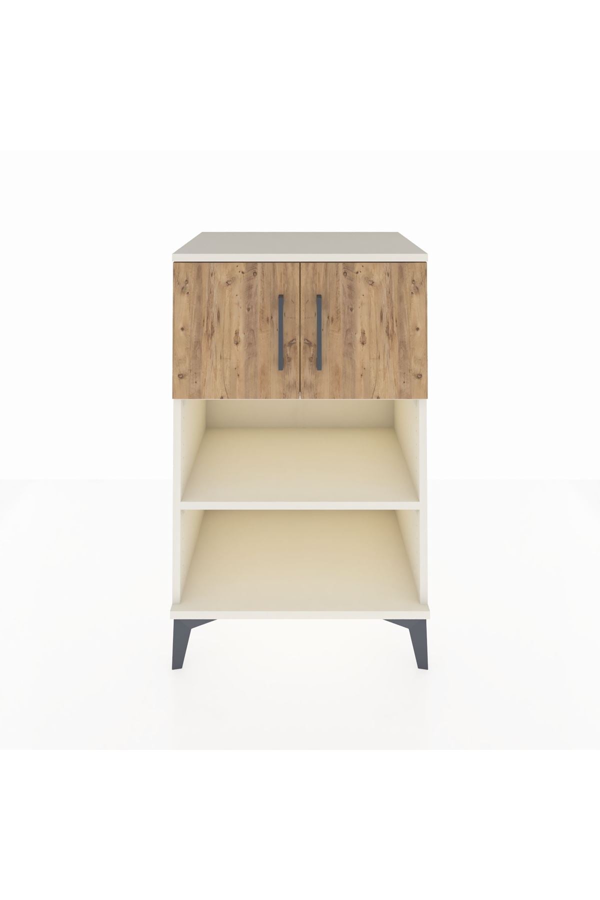 Hyperion Komodin 2 Raflı 2 Kapaklı 60x44x96 Aytaşı-Çam