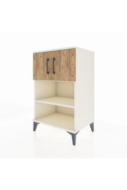 Hyperion Komodin 2 Raflı 2 Kapaklı 60x44x96 Aytaşı-Çam