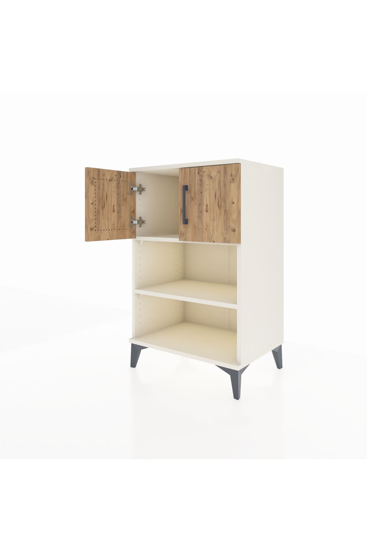 Hyperion Komodin 2 Raflı 2 Kapaklı 60x44x96 Aytaşı-Çam