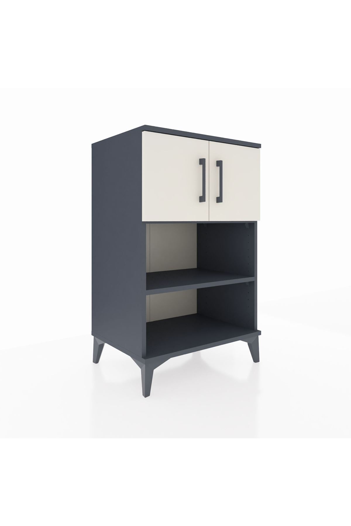 Hyperion Komodin 2 Raflı 2 Kapaklı 60x44x96 Antrasit-Aytaşı