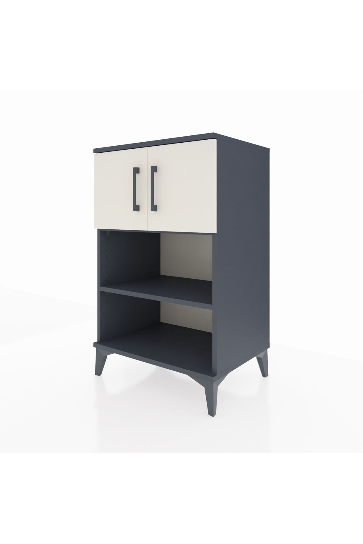 Hyperion Komodin 2 Raflı 2 Kapaklı 60x44x96 Antrasit-Aytaşı