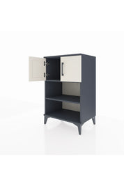 Hyperion Komodin 2 Raflı 2 Kapaklı 60x44x96 Antrasit-Aytaşı