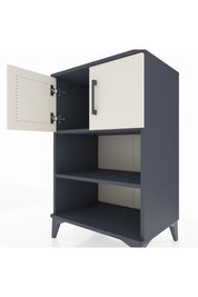 Hyperion Komodin 2 Raflı 2 Kapaklı 60x44x96 Antrasit-Aytaşı