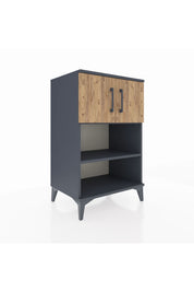 Hyperion Komodin 2 Raflı 2 Kapaklı 60x44x96 Antrasit-Çam