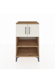 Hyperion Komodin 2 Raflı 2 Kapaklı 60x44x96 Çam-Aytaşı