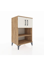 Hyperion Komodin 2 Raflı 2 Kapaklı 60x44x96 Çam-Aytaşı