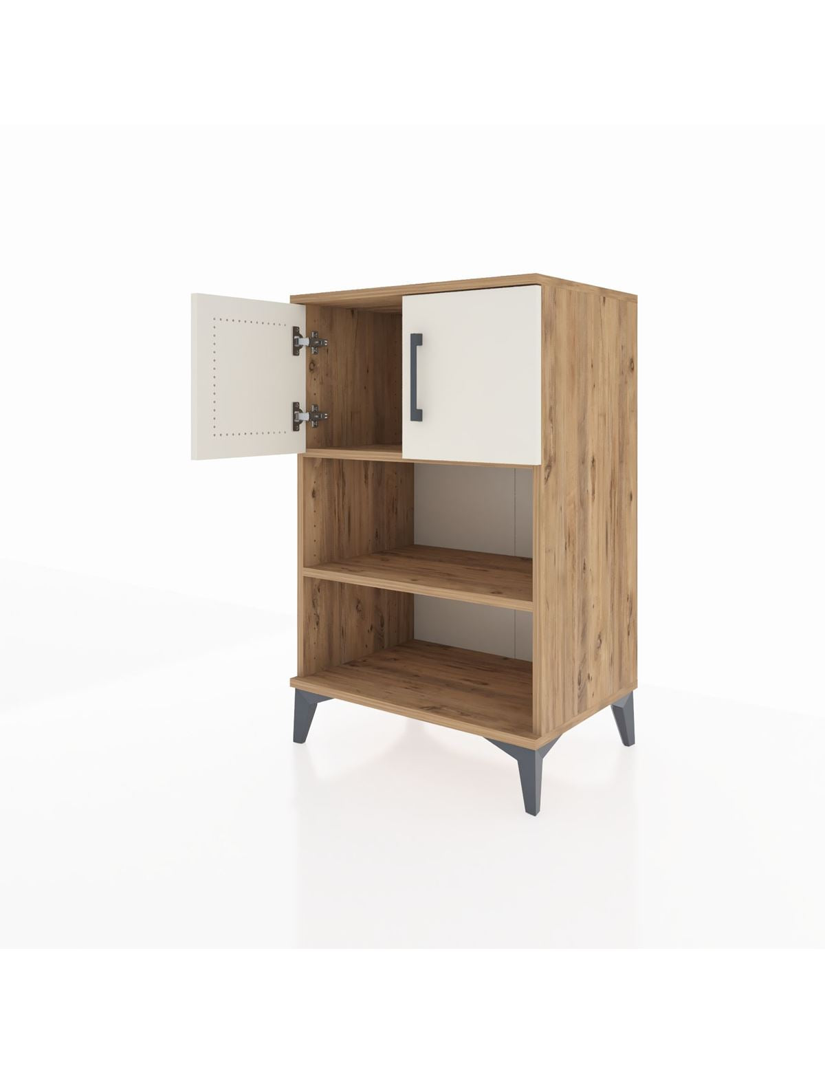 Hyperion Komodin 2 Raflı 2 Kapaklı 60x44x96 - S47M040V7B