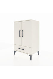 Hyperion Komodin 3 Raflı Tek Çekmeceli 2 Kapaklı 60x44x96 Aytaşı-Aytaşı