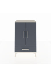 Hyperion Komodin 3 Raflı Tek Çekmeceli 2 Kapaklı 60x44x96 Aytaşı-Antrasit