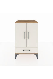 Hyperion Komodin 3 Raflı Tek Çekmeceli 2 Kapaklı 60x44x96 Çam-Aytaşı