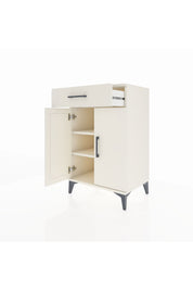 Hyperion Komodin 2 Raflı Tek Çekmeceli 2 Kapaklı 60x44x96 Aytaşı-Aytaşı