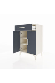 Hyperion Komodin 2 Raflı Tek Çekmeceli 2 Kapaklı 60x44x96 Aytaşı-Antrasit