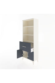 Arges Dolap 3 Raflı Tek Çekmeceli 2 Kapaklı 60x30x163 Aytaşı-Antrasit