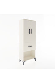 Arges Dolap 3 Raflı Tek Çekmeceli 2 Kapaklı 60x30x163 Aytaşı-Aytaşı