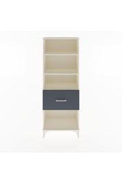 Arges Dolap 3 Raflı Tek Çekmeceli 60x30x163 Aytaşı-Antrasit