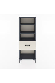 Arges Dolap 3 Raflı Tek Çekmeceli 60x30x163 Antrasit-Aytaşı