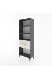 Arges Dolap 3 Raflı Tek Çekmeceli 60x30x163 Antrasit-Aytaşı