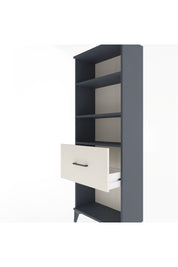 Arges Dolap 3 Raflı Tek Çekmeceli 60x30x163 Antrasit-Aytaşı