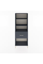 Arges Dolap 3 Raflı Tek Çekmeceli 60x30x163 Antrasit-Antrasit